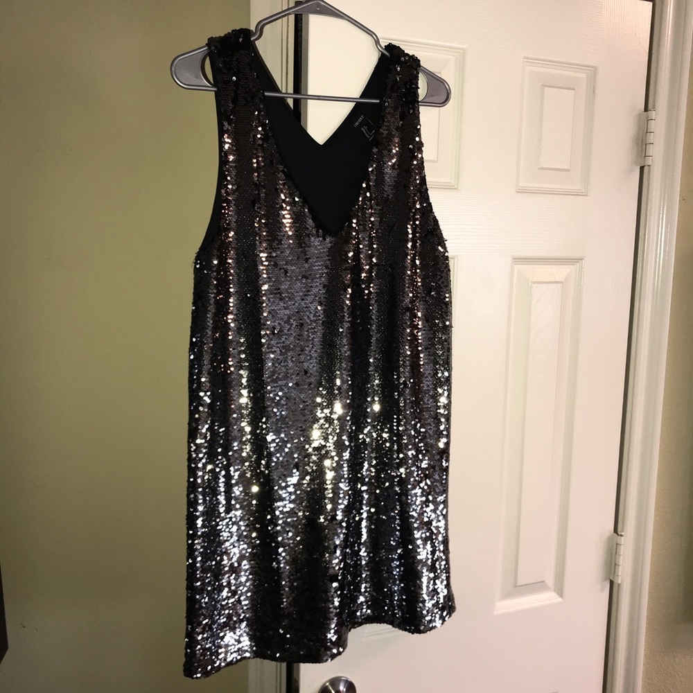 Silver sequin dress from Forever 21